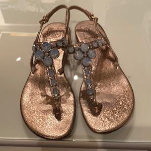 Tory Burch metallic sandals